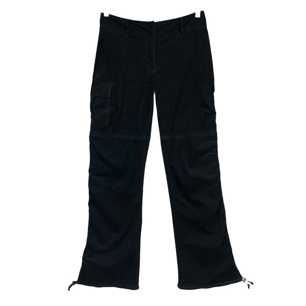 Inc Corduroy Utility Cargo Pants Y2K Sz 8 Black